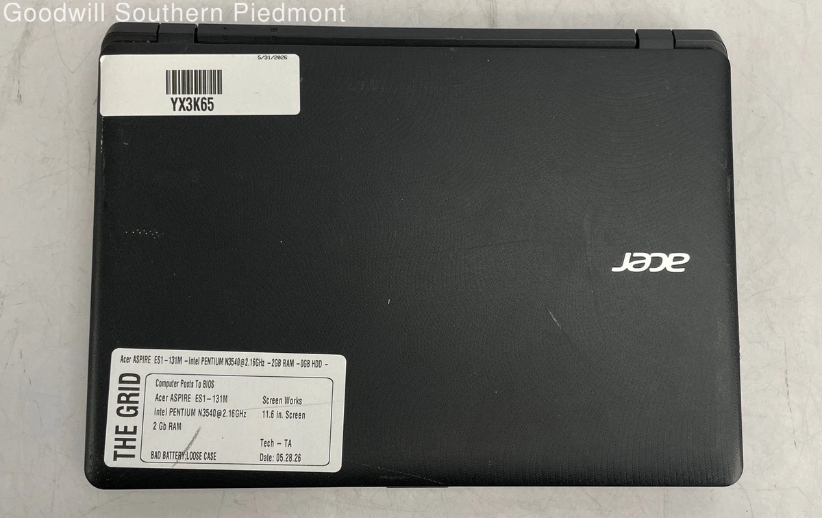 Acer Aspire ES 2GB RAM PC Laptops & Netbooks for Sale - eBay