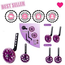 Lightweight Bicycle Stabilizers - Stable Quiet Training Wheels for Kids