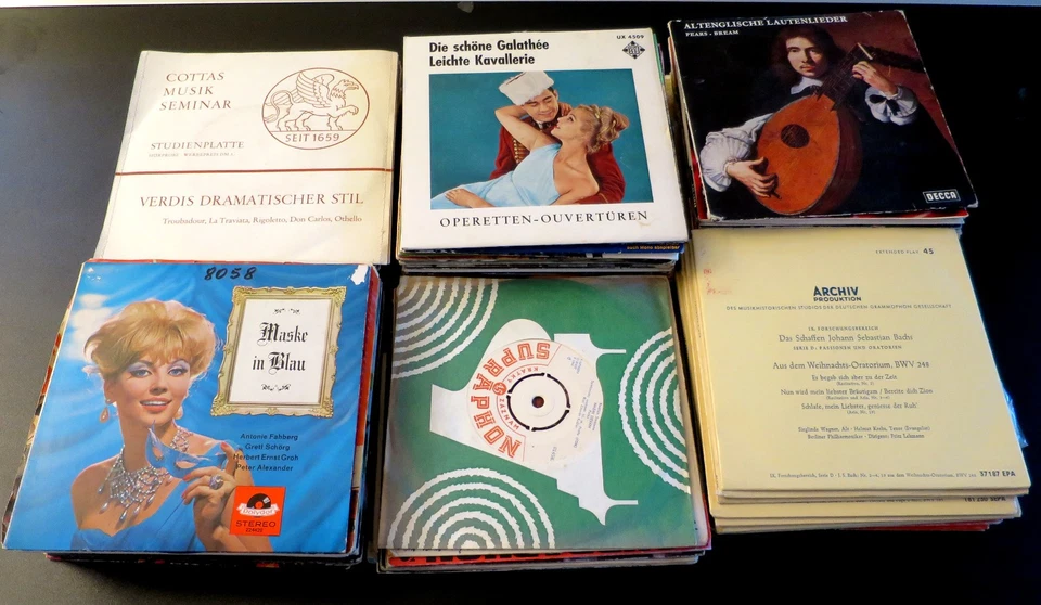 254 Singles Klassik Oper Operette 7" Vinyl Schallplatten Sammlung Konvolut 45rpm - Bild 2 von 4