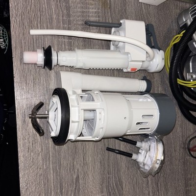 Dual Flush Valve Kit with Fill Valve and Push Button for Easy Toilet Upgrade
