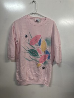 Vintage Cal Togs Women s Light Sweatshirt Puff Paint Designs 80 s Medium