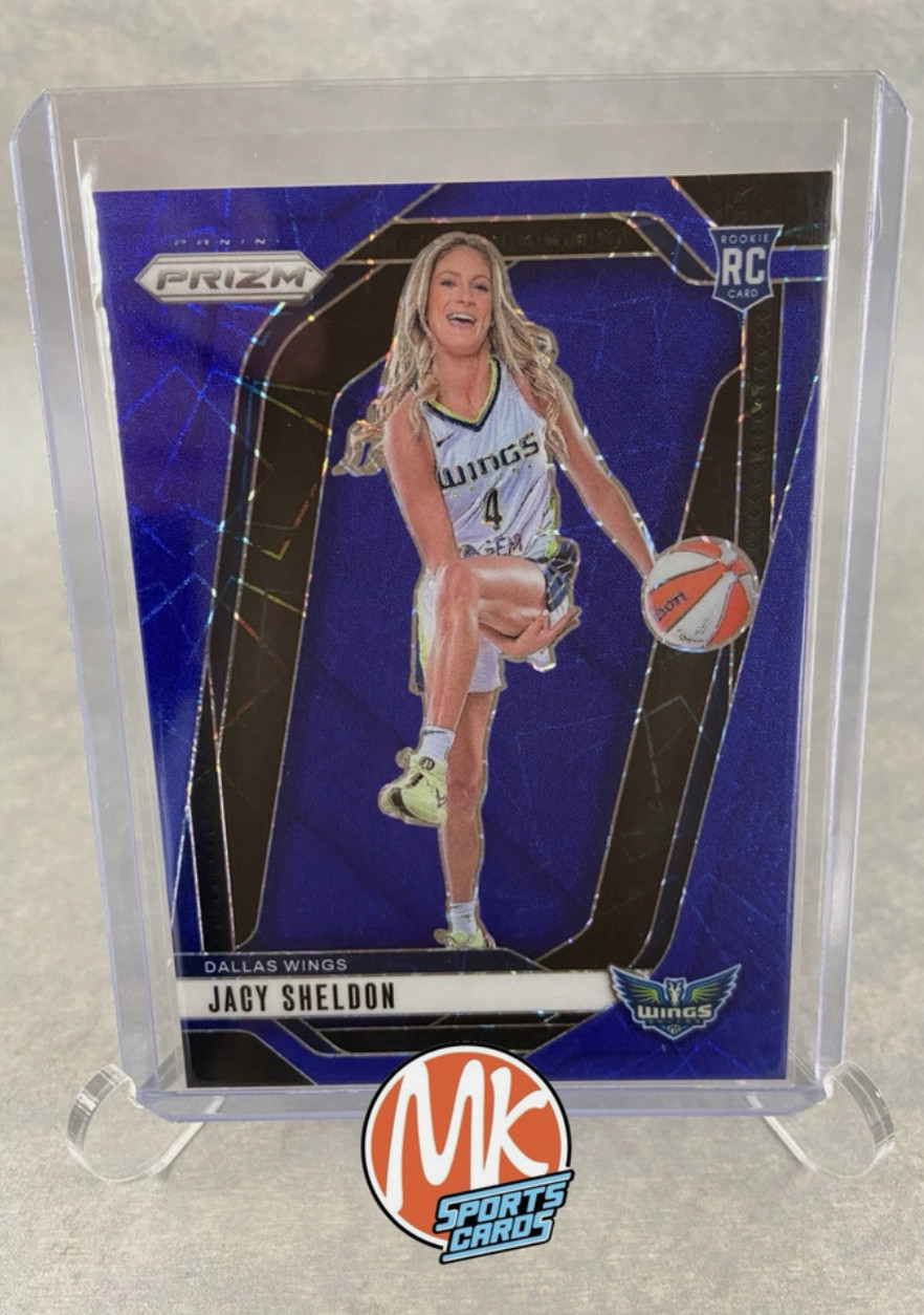 2024 PANINI PRIZM WNBA - JACY SHELDON RC - BLUE VELOCITY PRIZM (CARD #141)
