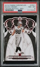 2019 Panini Chronicles Crown Royale Red 103/199 Maxx Crosby #CR-21 PSA 8 RC