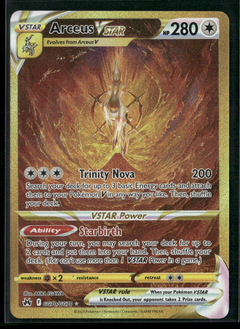 Arceus VSTAR (Secret) Secret Rare Crown Zenith: Galarian Gallery GG70/GG70 NM