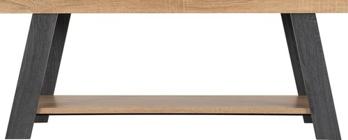 Wooden Coffee Table - Grey and Sonoma Oak Effect Finish With Shelf - Picture 4 of 5