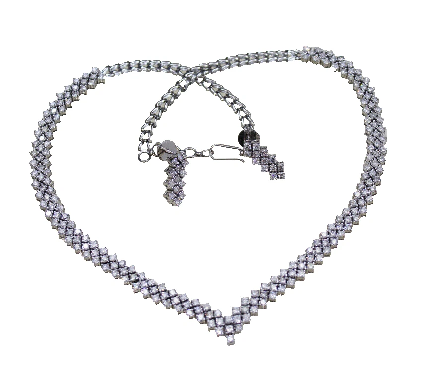 White gold on sale anniversary necklace