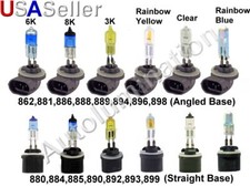 880 881 884 885 890 892 893 899 894 Halogen Headlight Fog Light Bulbs 3k 6k 8k