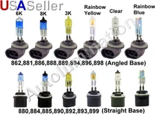 880 881 884 885 890 892 893 899 894 Halogen Headlight Fog Light Bulbs 3K 6K 8K