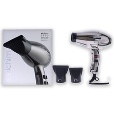 3900 Titanium Ionic-Ceramic Hair Dryer-Black-Silver by Elchim for Unisex - 1 Pc