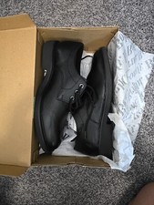 NEW Hush Puppies Mens Detroit PT Oxford, BLACK LEATHER, Size 10M NIB  