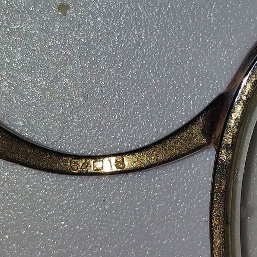 Vintage Brille mit großem Gestell Rose und Gold - Bild 5 von 6