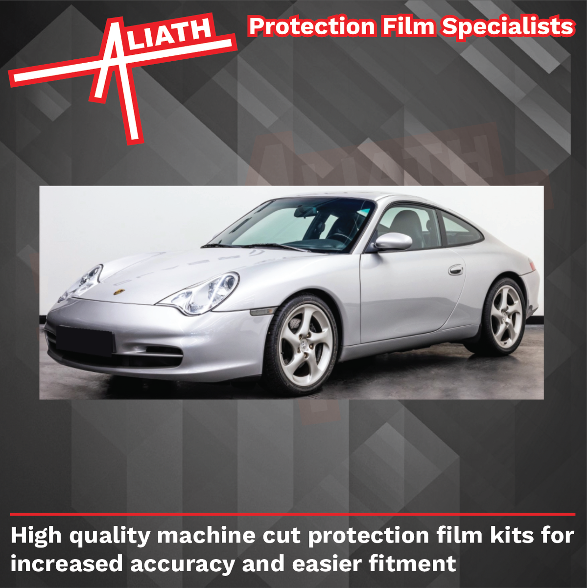 FIT PORSCHE 911 964 Turbo Rear Arch BLACK Stone Chip Guard Paint