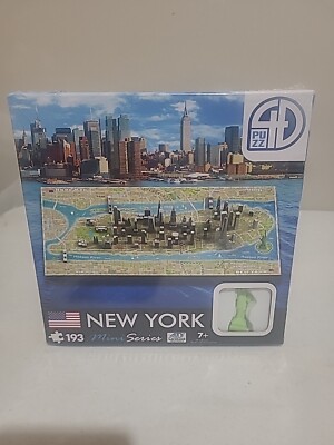 4D Cityscape 4D Puzzle New York - Mini Series (193 Pieces) Brand New NIB