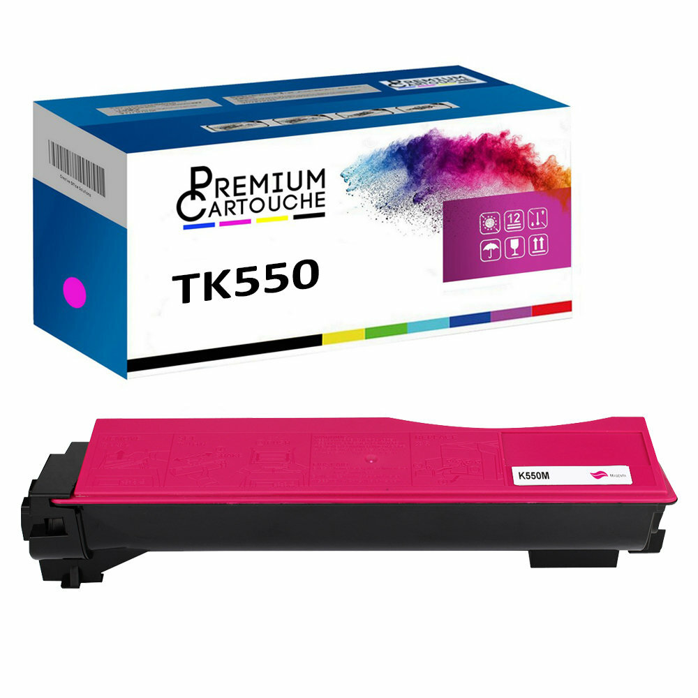 Cartouche toner TK550M magenta compatible avec imprimante Kyocera 1T02HMBEU0