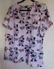 Disney minnie Mouse Womans Scrubs " Best Day Ever" Size XL