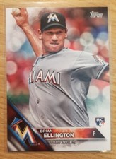 2016 TOPPS BRIAN ELLINGTON ROOKIE #226 MIAMI MARLINS