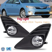 Fog Light Assembly Replacement for 2012-2014 Toyota Camry With Wiring Kit L+R
