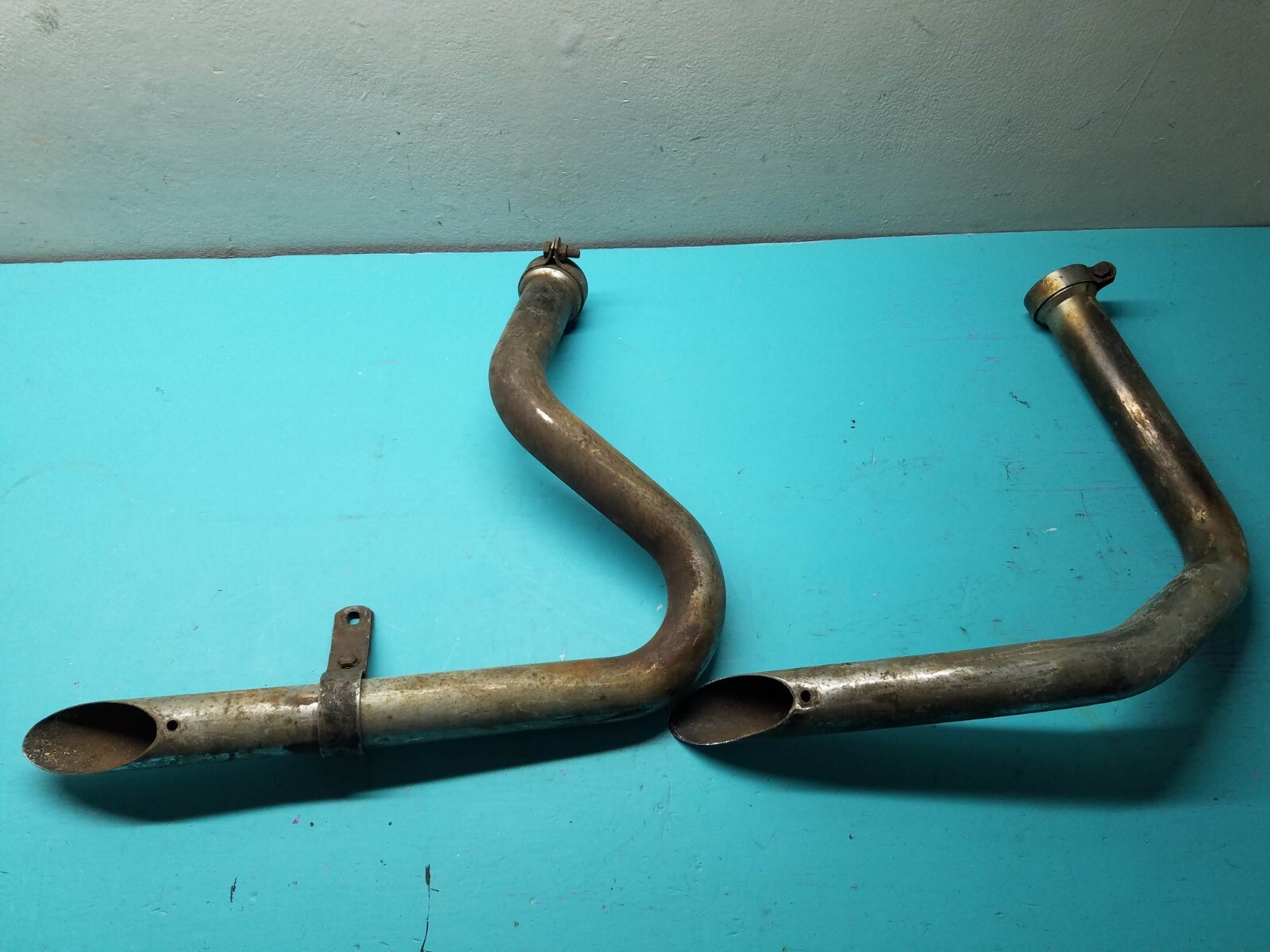 Panhead Exhaust Pipes Vintage Chopper Drag oem Harley Davidson eBay