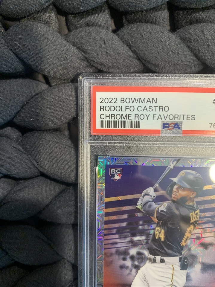 2022 Bowman Chrome #ROYF-12 Rodolfo Castro ROY Favorites PSA 10 Mojo Refractor - Image 3 of 4