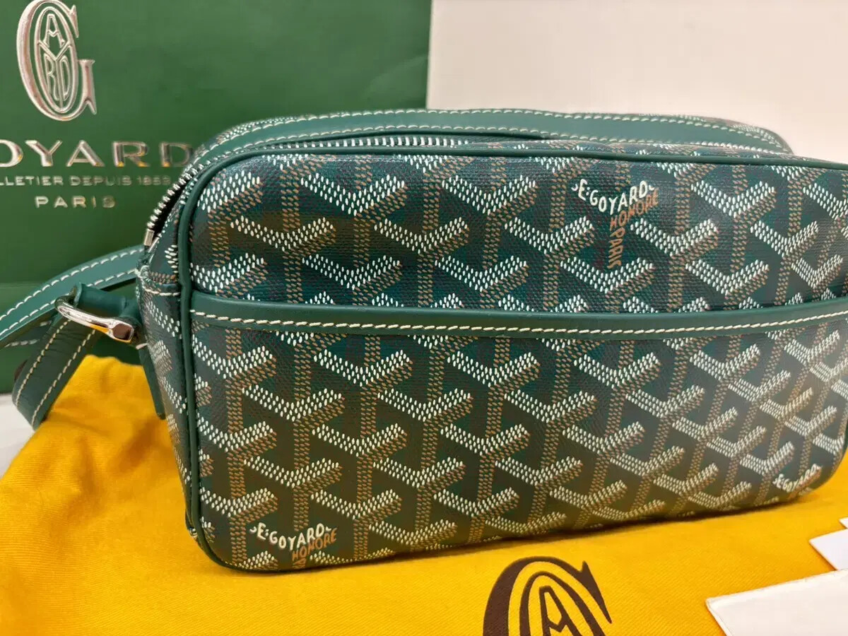 Goyard グリーン メッセンジャーバッグ Genuine Goyard Cafe Messenger Crossbody Bag Special Green | eBay
