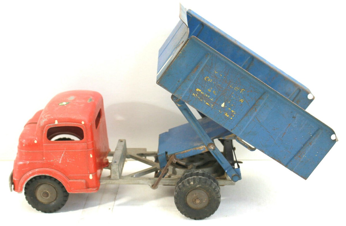 Vintage 1953 Structo Toyland Construction Co Wind Up Dump