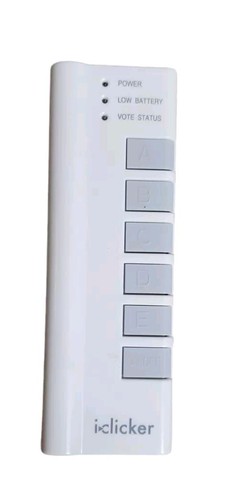 Télécommande iClicker 1ère Génération Réponse Étudiant Classe Blanc (Fonctionne) - Photo 1/2