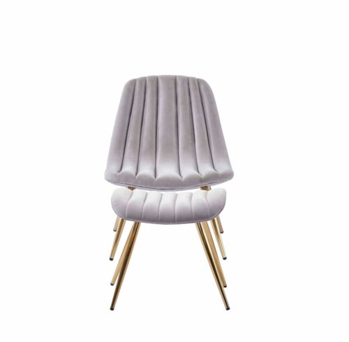 Bellamosa Modern Velvet Accent Chair Luxury Ottoman Stool Armchair Lounge Chair - Picture 25 of 29