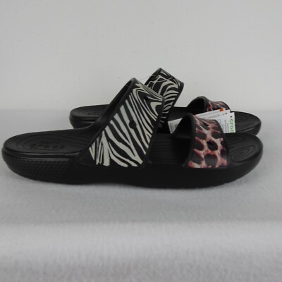 Crocs Animal Print Slides Men\'s Size 15 US Double Strap Sandals Crocs Animal Print Slides Men main image 2