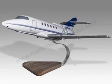 British Aerospace BAE125 Hawker 800XP Desk Wood Airplane Model Large Scale 1/48