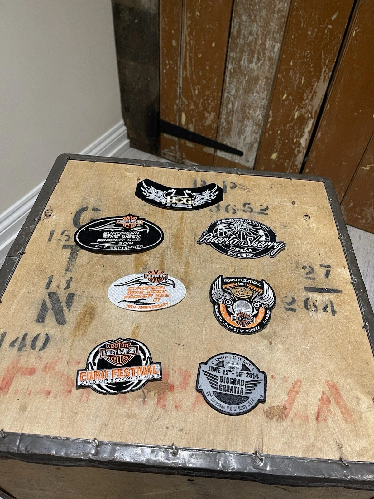 Harley-Davidson HOG Embroidered Patch Mixed Bundle European Rally X7