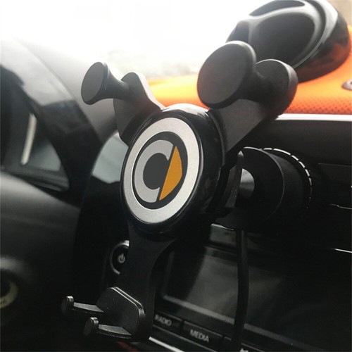 For Mercedes Smart 453 Fortwo Forfour Car Mobile Phone Bracket Navigation Frame - 第 2/8 張圖片