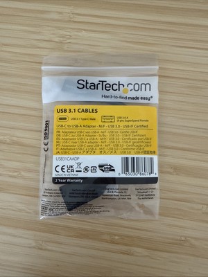 StarTech USB31CAADP USB-C Male to USB-A Female Adapter New