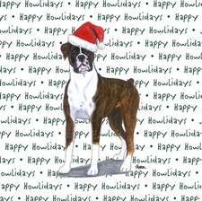 Boxer Coasters Christmas Themed Uncropped