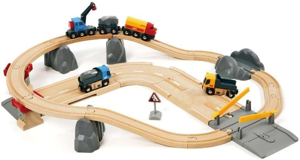 Brio World 33210 Rail & Road Quarry Set Educational Toy From Japan