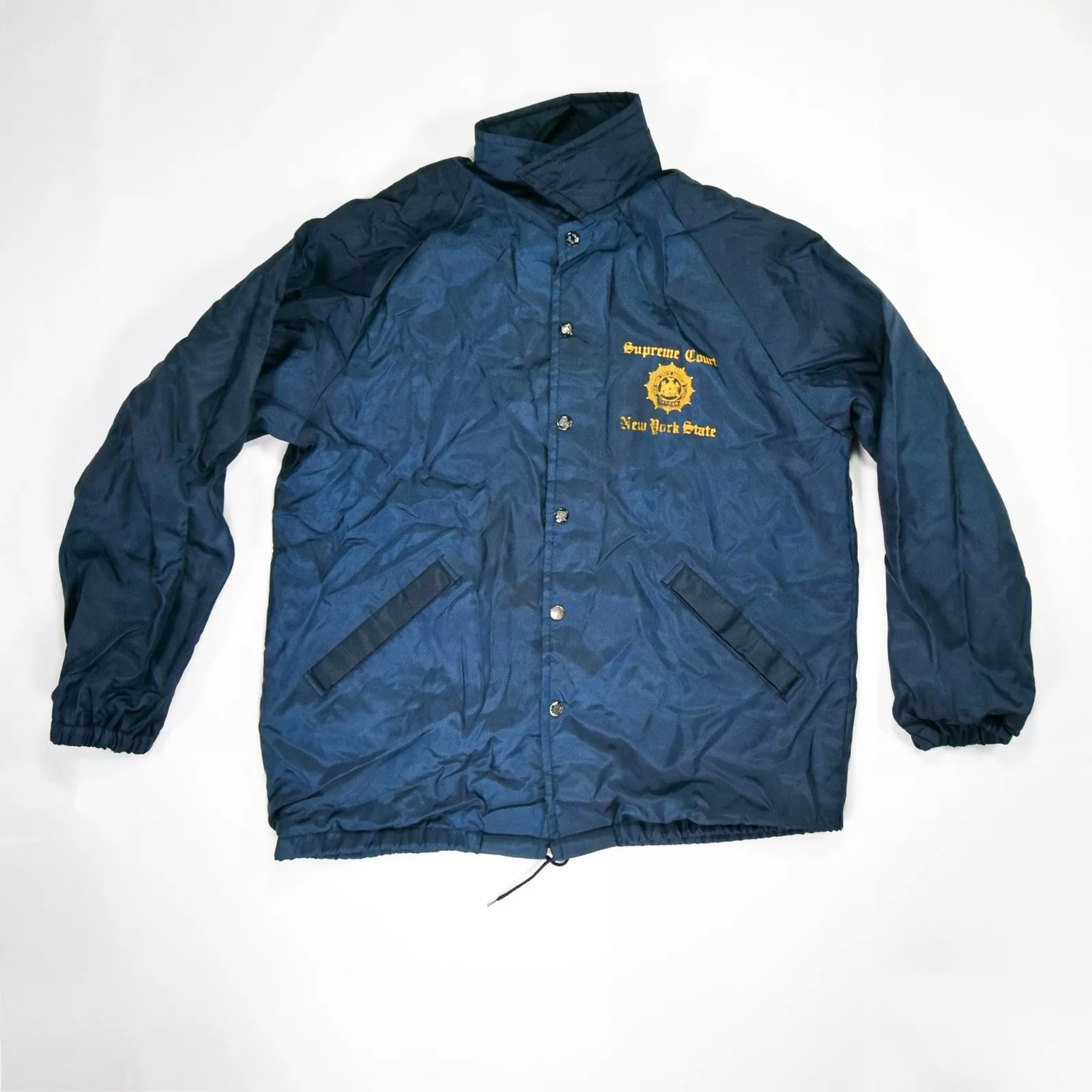 Veste vintage en satin New York Supreme Court Made in USA   L 