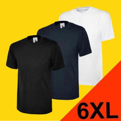 3 Stück Herren Classic T-Shirt 100% Baumwolle UC301 Uneek (Größe 6XL)