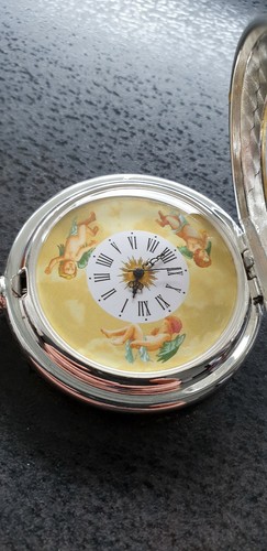 Mechanical Magnifying Glass Pocket Watch with Angel Images Pocket Watch 4-10 - Picture 4 of 12