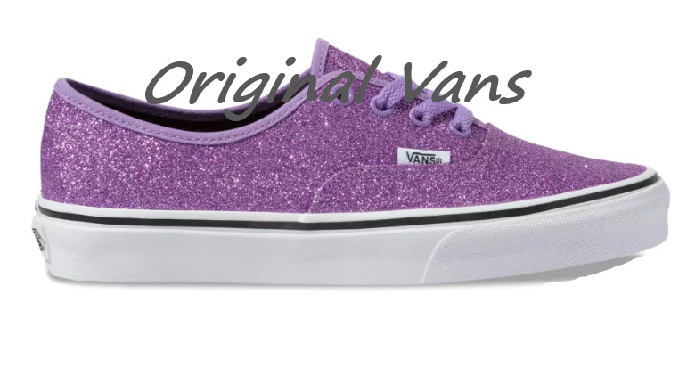vans authentic glitter