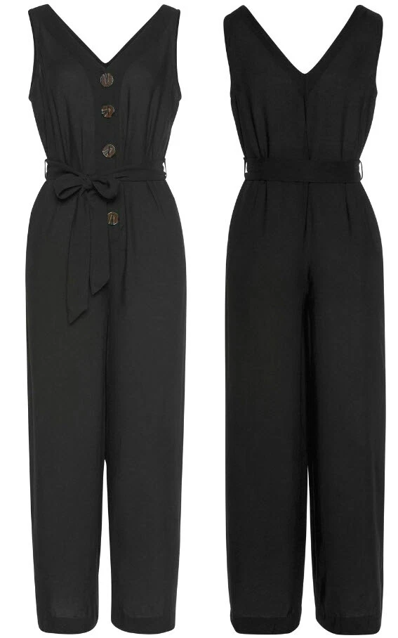 NEU WEIT MARLENE OVERALL VISCOSE GÜRTEL 34 38 40 42 44 BUFFALO schwarz *29722017 - Bild 2 von 4