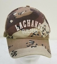 Vintage Snapback Camouflage Hat LaChance Builders Construction Whitefish, MT