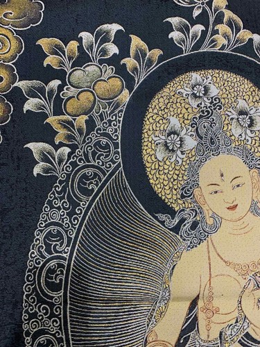 36" Tibetisches tibetisches Tuch Seide Buddhismus Tara Guanyin Kwan-yin Tangka Thangka Wandbild - Bild 6 von 6