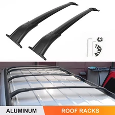 Fit 15-20 Chevy Tahoe Suburban GMC Yukon XL Escalade Black Roof Rack Cross Bar