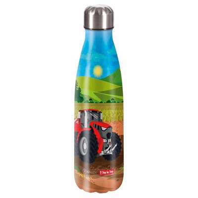Step by Step Isolierte Edelstahl - Trinkflasche 500ml Tractor Freddy *NEU*