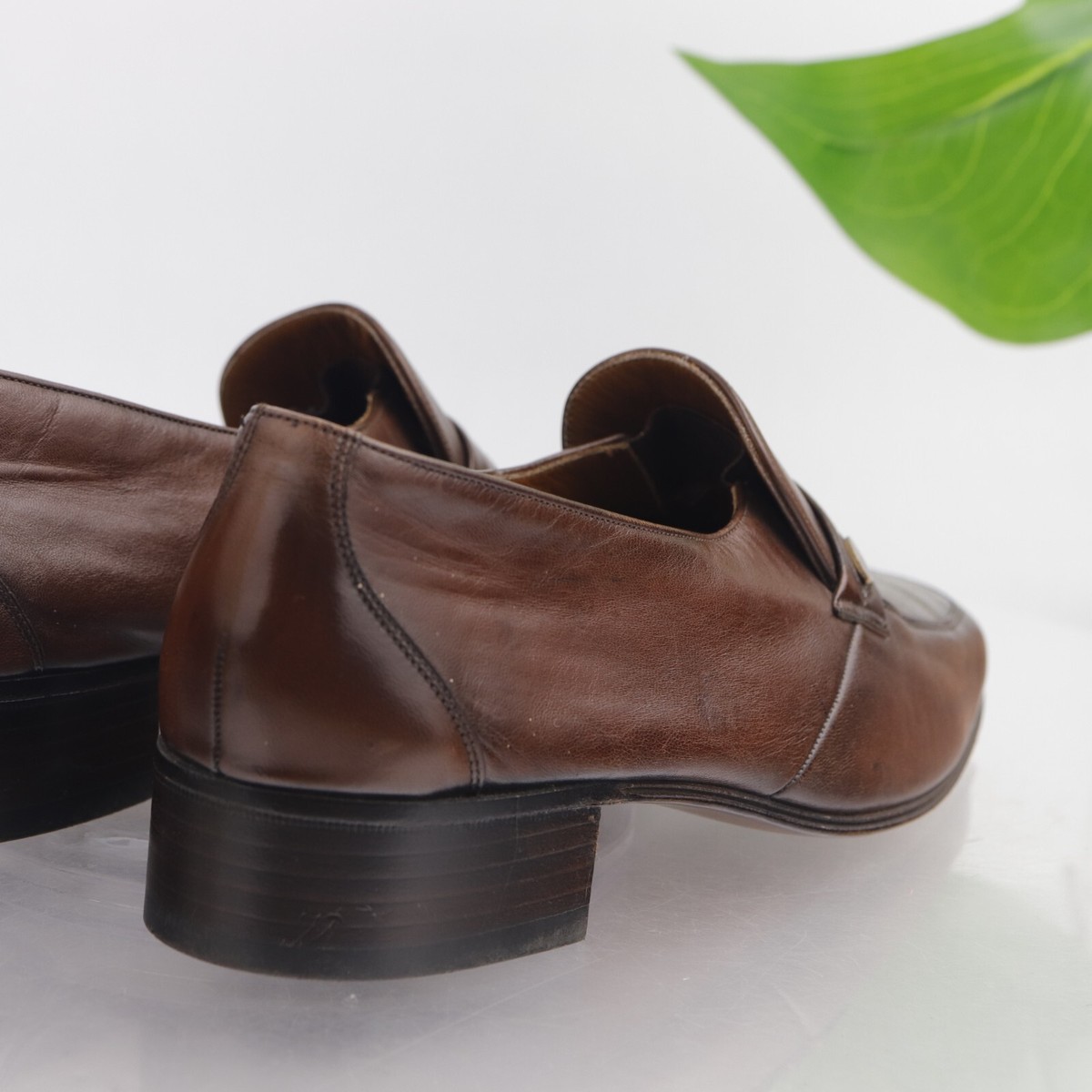 Vintage Bally Switzerland Men\'s Roscoe Loafer Size 10.5 M Brown Leather Vintage Bally Switzerland Men main image 2