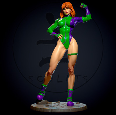 Gen 13 Caitlin Fairchild (1) -  Unpainted Large scale 1/6 resin model kits YAN