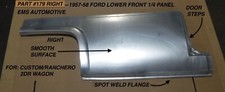 19571958 Ford Custom 300 Lower Front 14 Panel Right 179r  Ems Auto