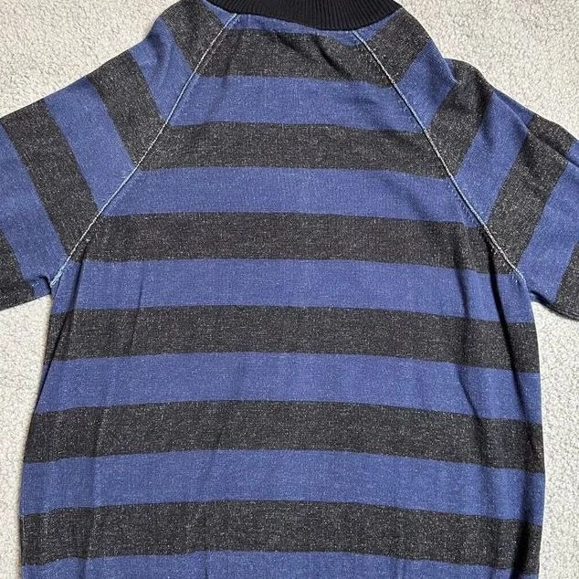 Kenneth Cole Reaction Sweater Adult 2XL Blue Striped Full Zip Sweatshirt Men NEW - Image 4 of 4