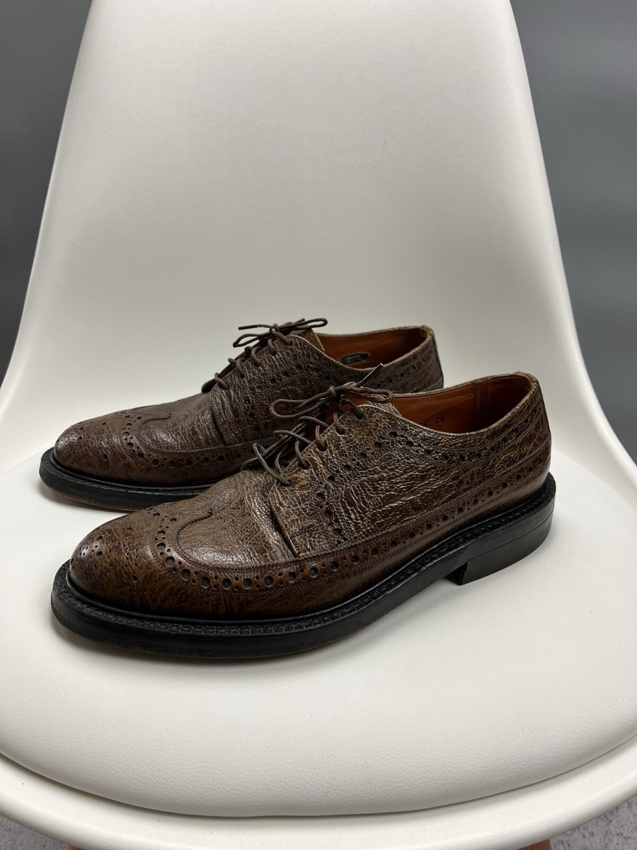 Vintage Florsheim Imperial Leather Wingtip Oxford Kenmoor Brogues 