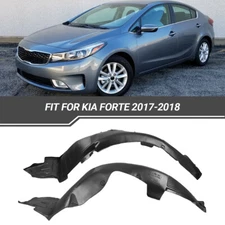 New Fit Kia Forte 2017-2018 Front Driver & Passenger Side Fender Liner Set
