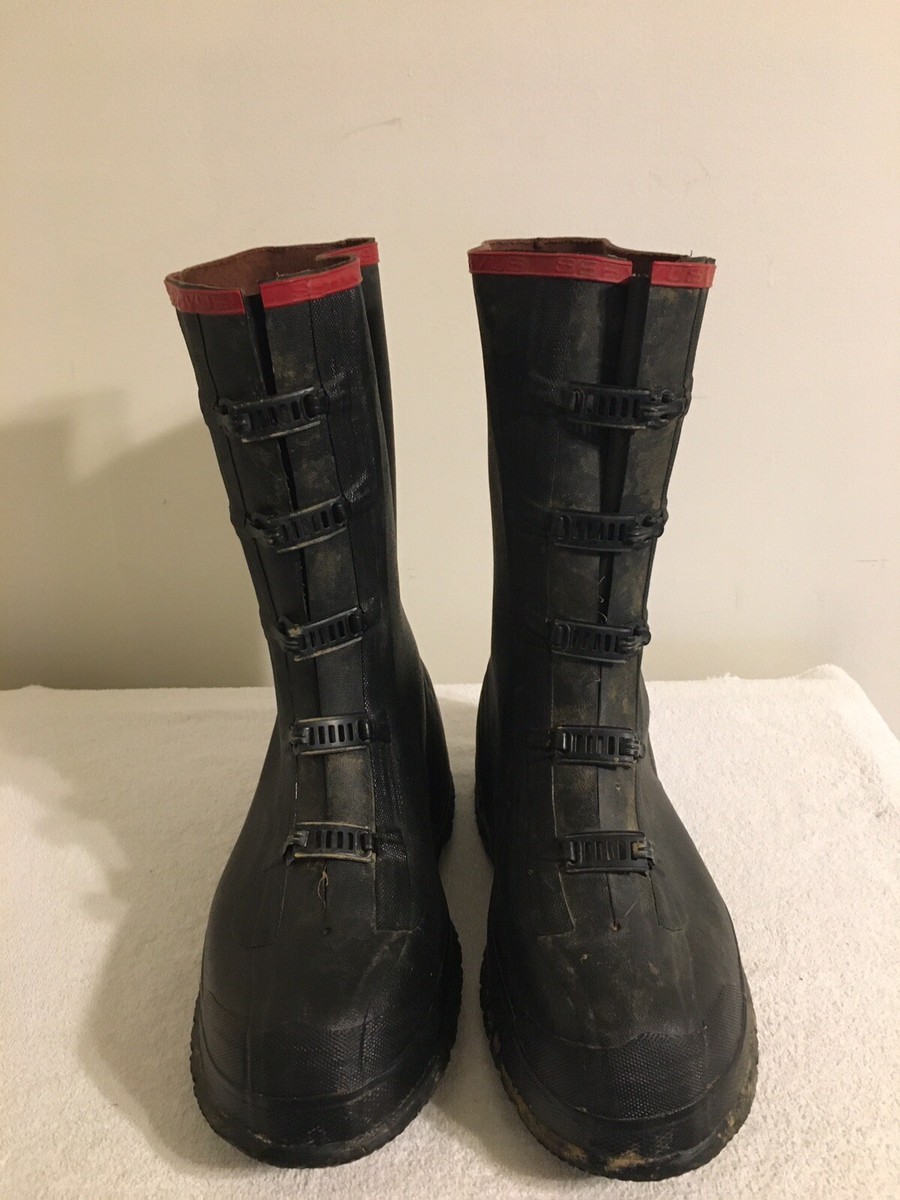 Servus Mens Rubber Overshoe Boots Size 14 Heavy Duty 5 Buckle Servus T369.jpg main image 3